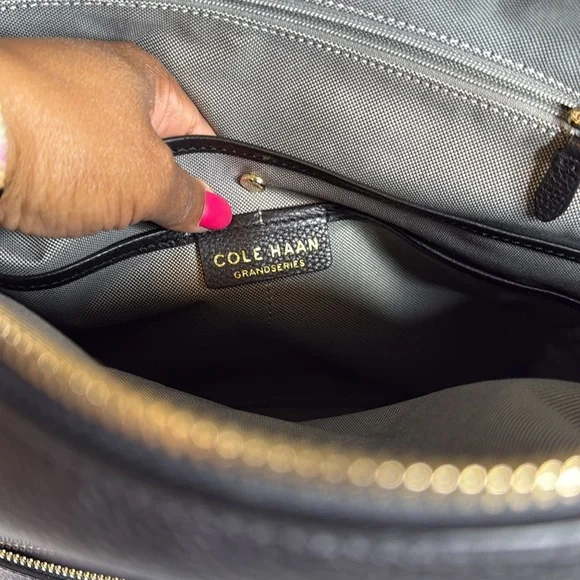 Cole Haan Black Grand Series Black Backpack - Picture 6 of 15